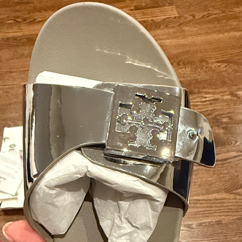 Tory Burch Buckle Slide Sandals Size 8 - Picture 5 of 8